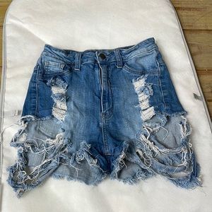 Fashion Nova shorts! Distressed denim